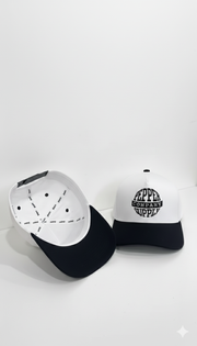Black/White 'Globe' Snapback